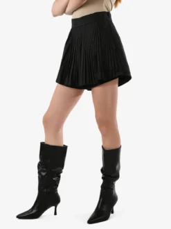 Jeans Louise Francoise Gonna a pantalone da donna plissettato - nero