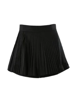 Jeans Louise Francoise Gonna a pantalone da donna plissettato - nero