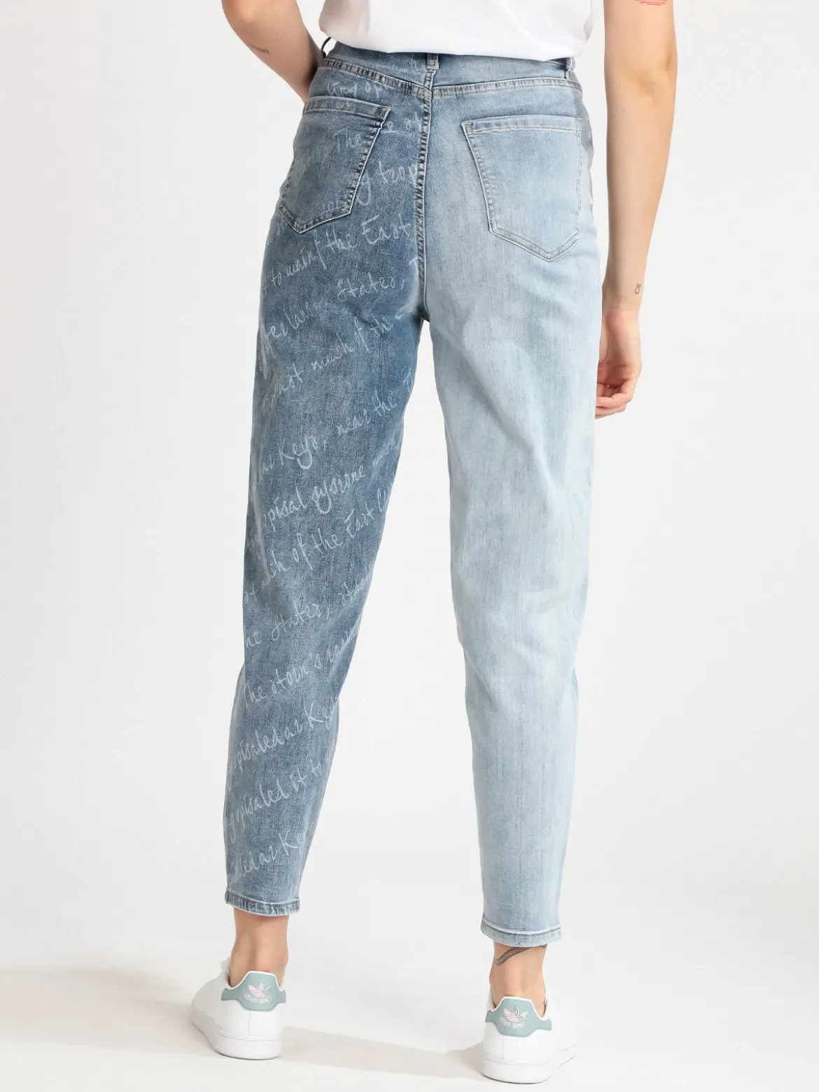 Jeans Louise Francoise Jeans slouchy da donna bicolore