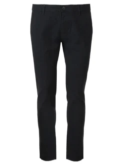 Jeans Yesed Pantaloni casual da uomo slim fit in cotone con stampa principe di galles - nero