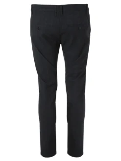 Jeans Yesed Pantaloni casual da uomo slim fit in cotone con stampa principe di galles - nero