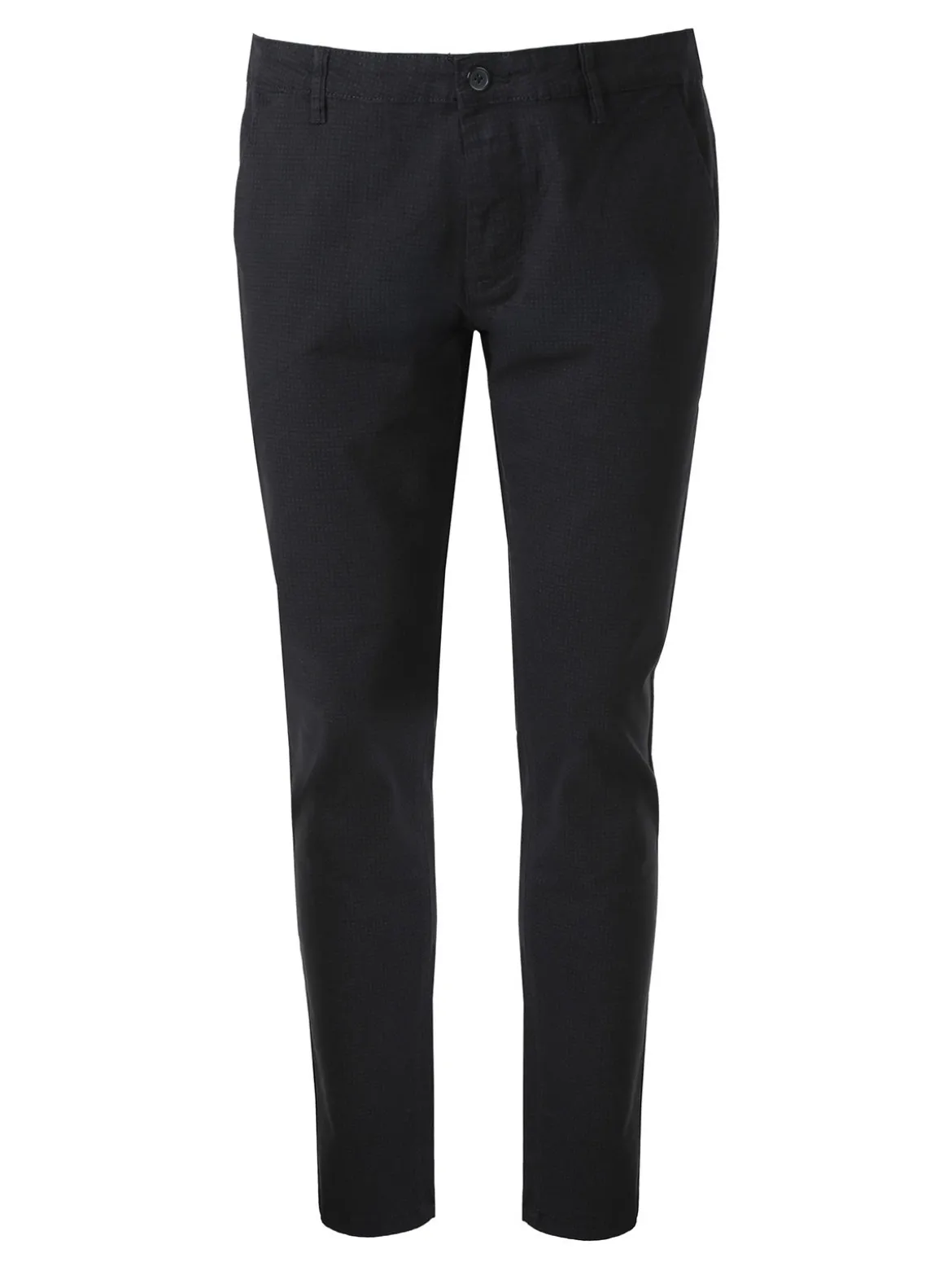 Jeans Yesed Pantaloni da uomo slim fit in cotone con stampa texture - nero