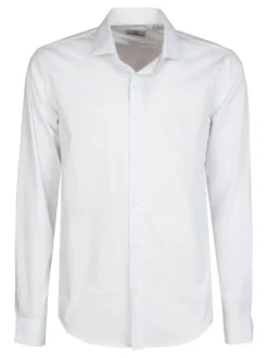J.E. Mc Collum Camicia bianca a maniche lunghe classic fit