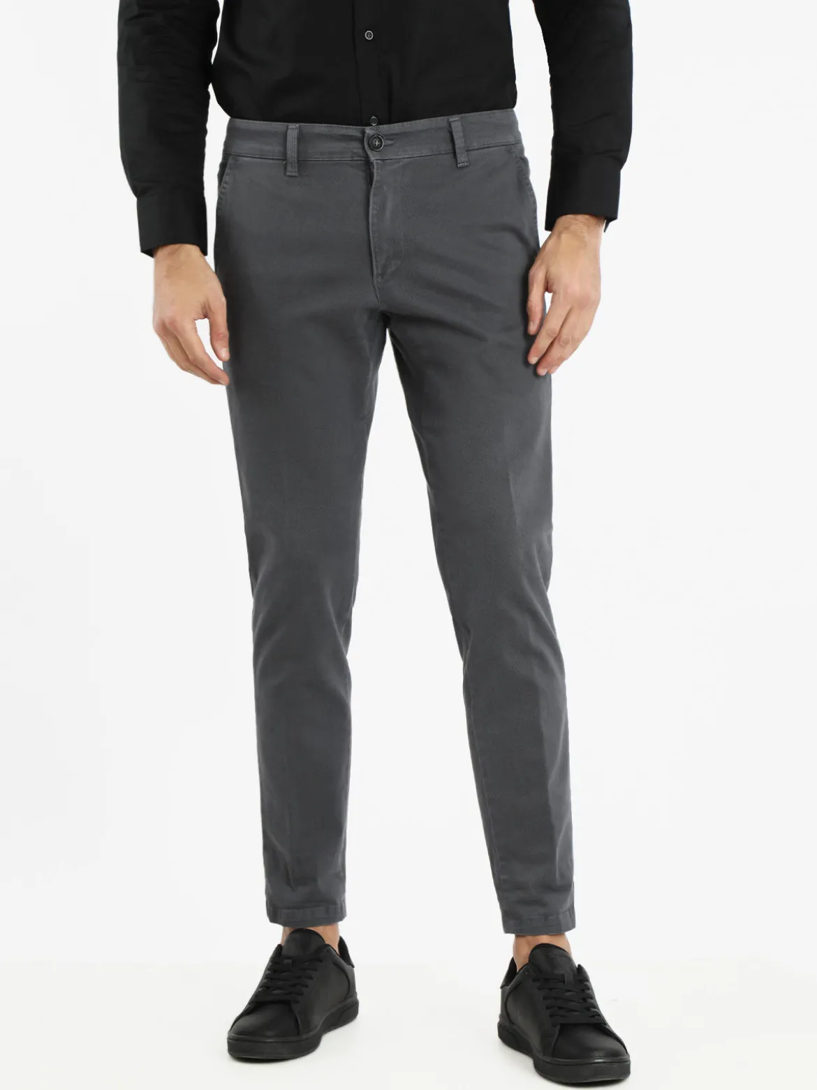 J.E. Mc Collum Pantaloni slim fit da uomo in cotone taglie grandi