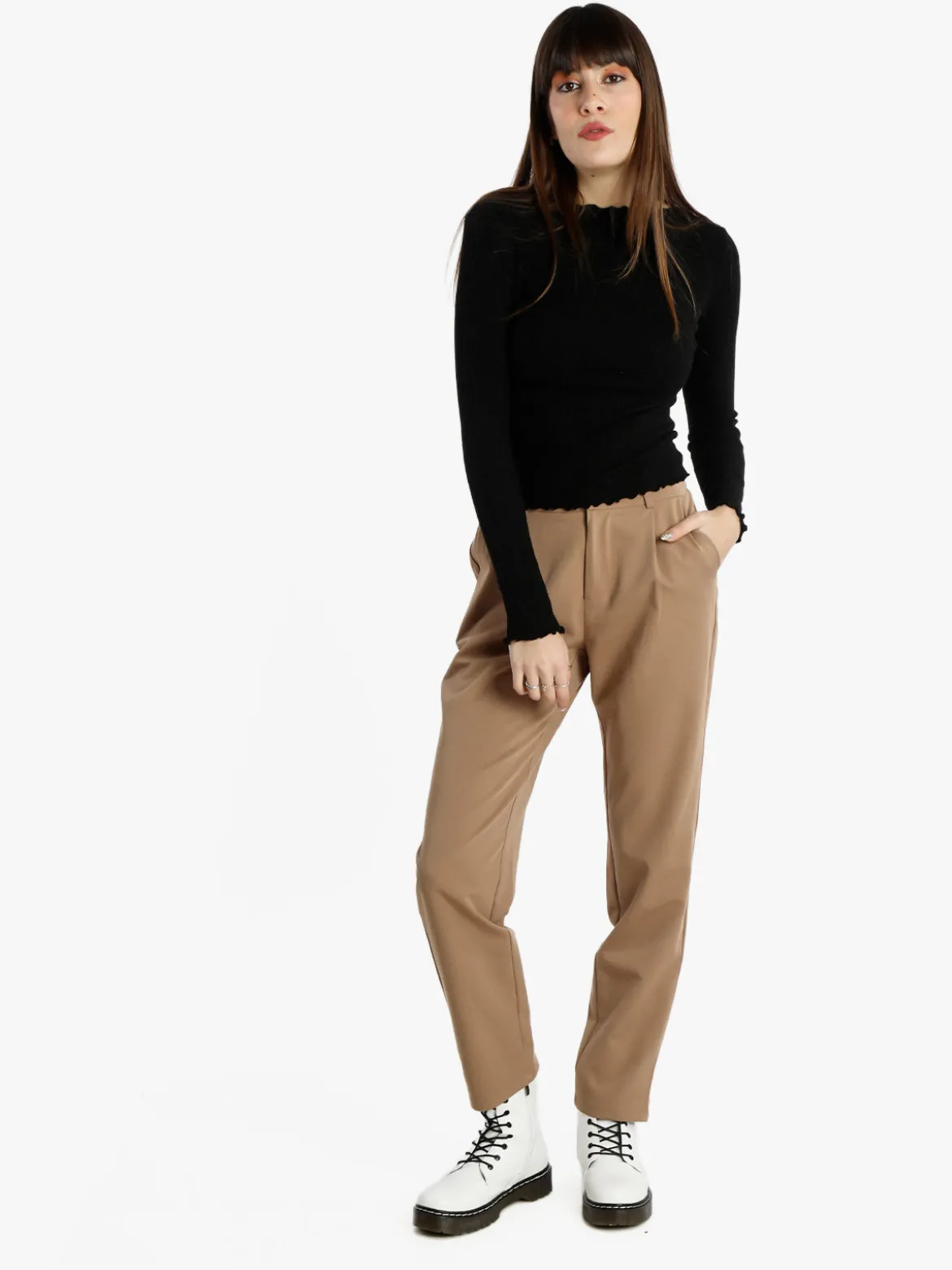 Jmzy Orignal Design Pantaloni donna a vita alta gamba dritta