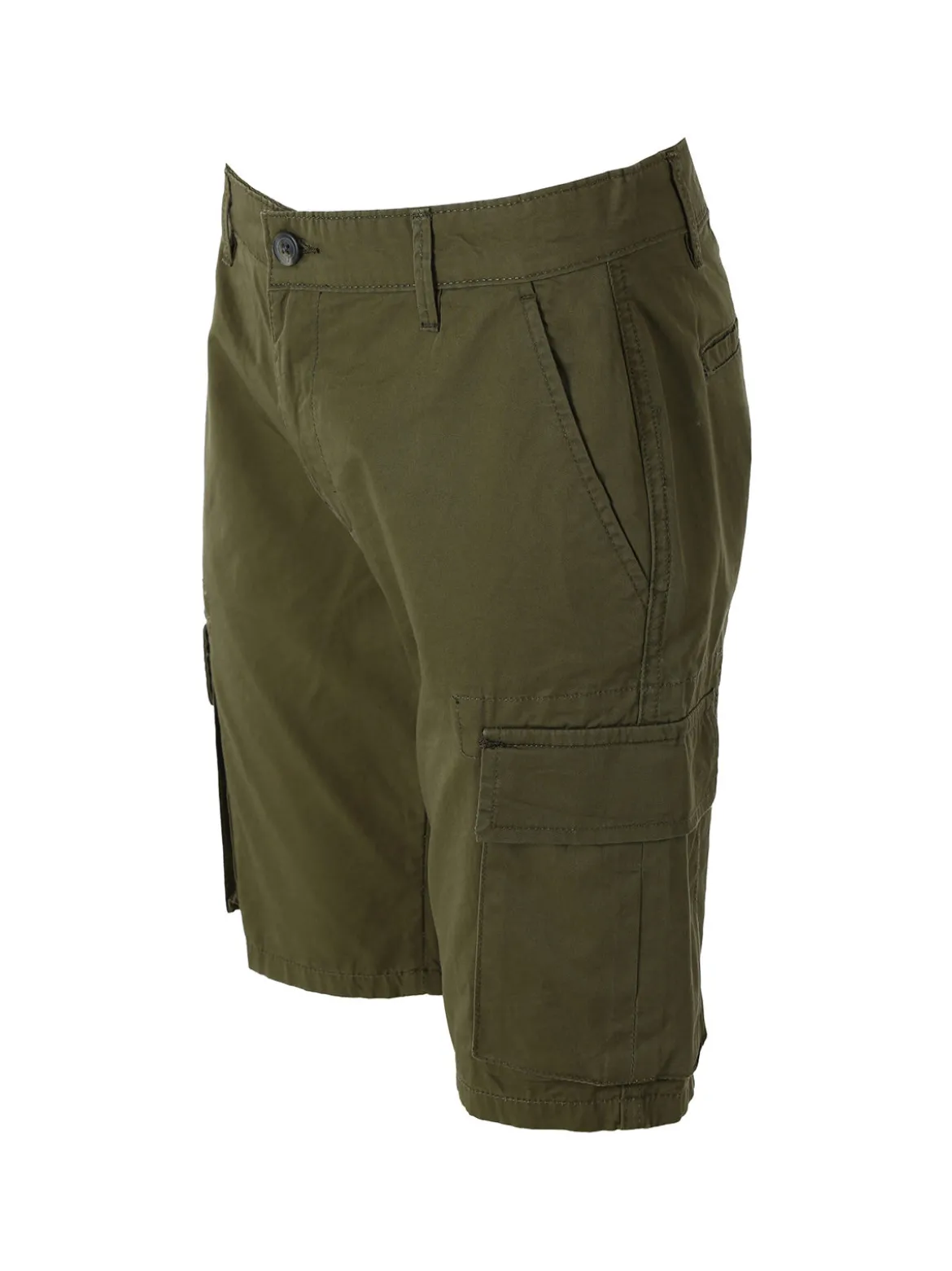 Johnny Looper Bermuda cargo da uomo in cotone - militare