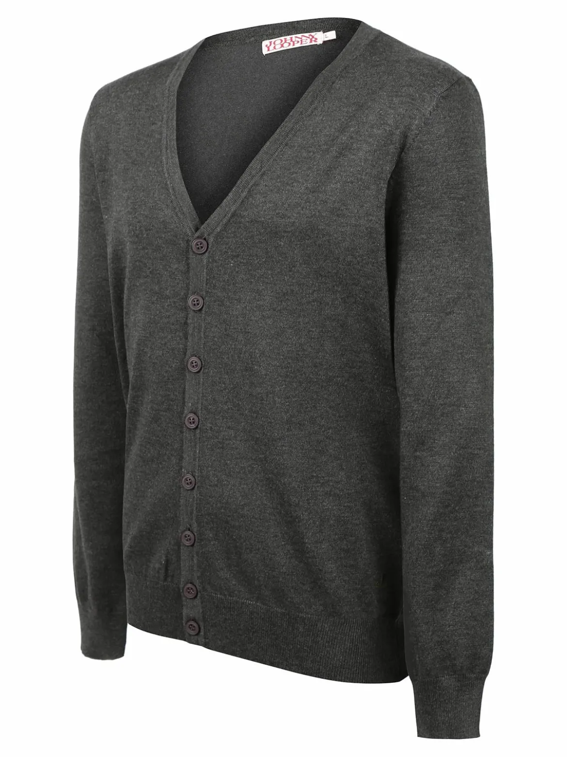Johnny Looper Cardigan uomo in maglia con bottoni