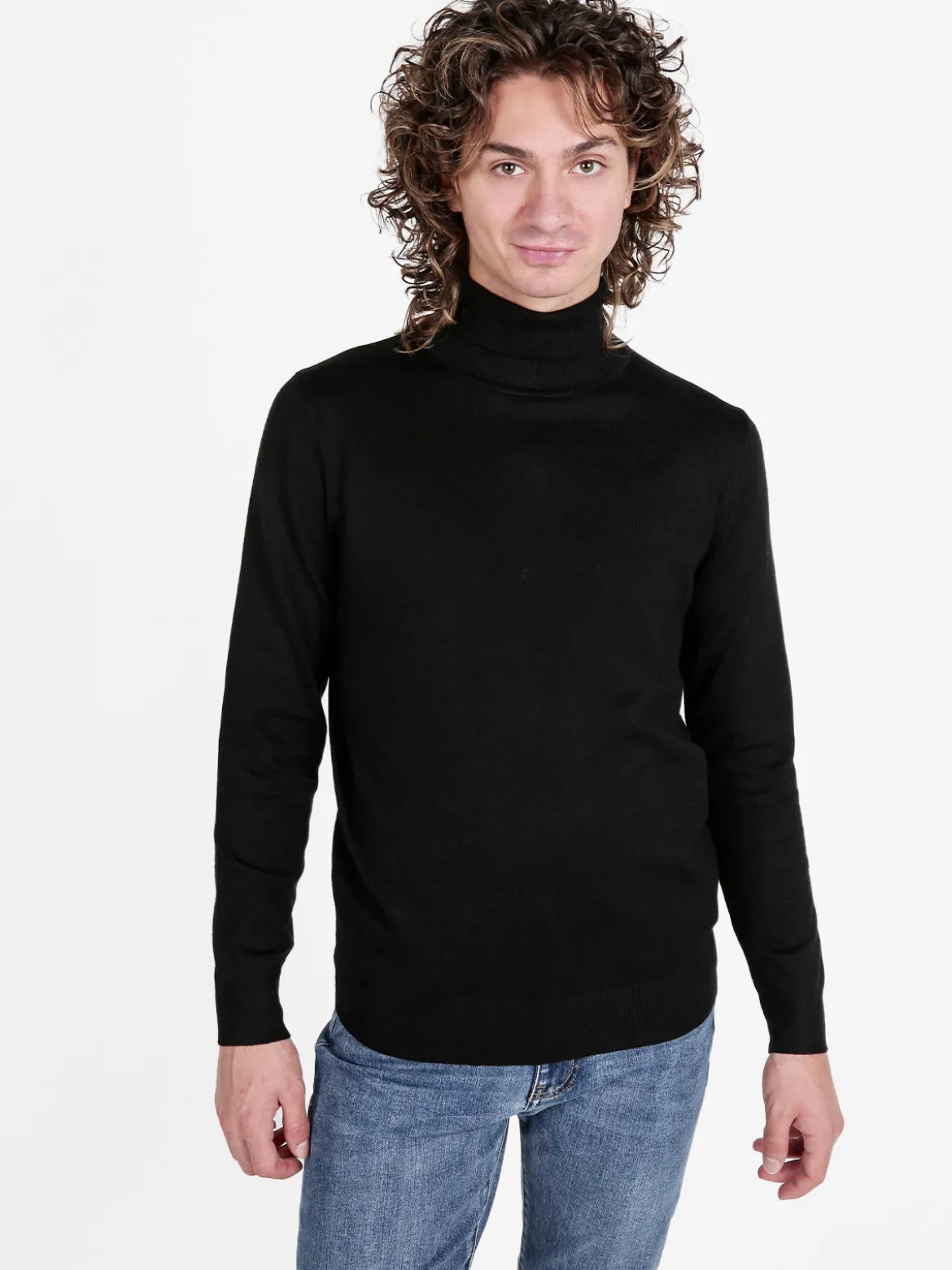 Johnny Looper Dolcevita da uomo in maglia