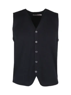 Johnny Looper Gilet in maglia da uomo con bottoni