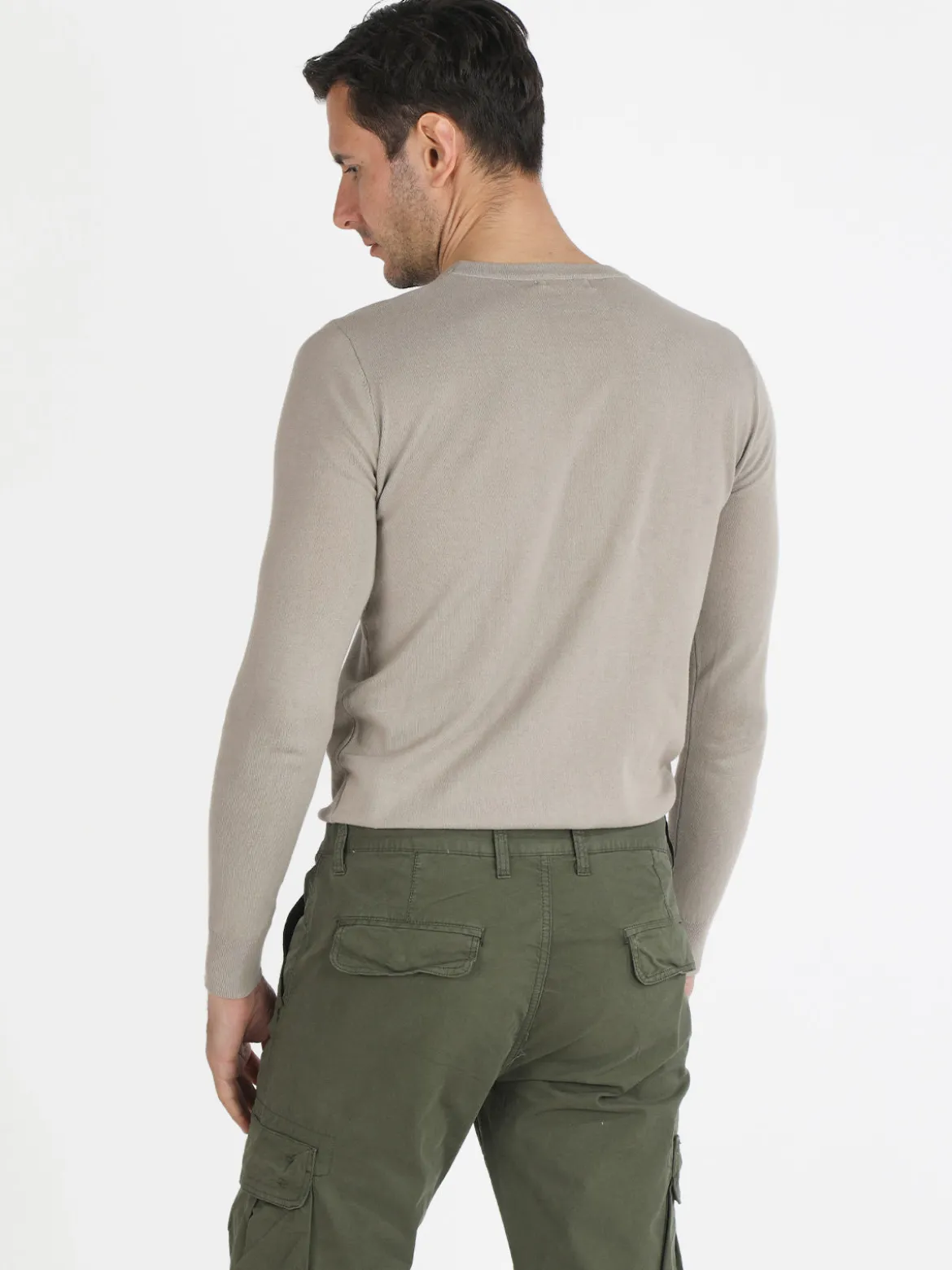 Johnny Looper Maglia girocollo da uomo in cotone