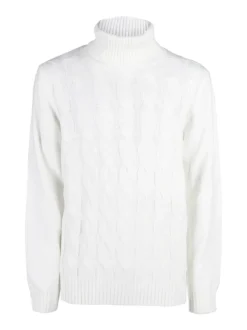 Johnny Looper Maglione dolcevita da uomo a trecce