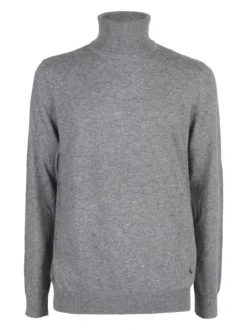 Johnny Looper Maglione dolcevita da uomo in misto lana - grigio