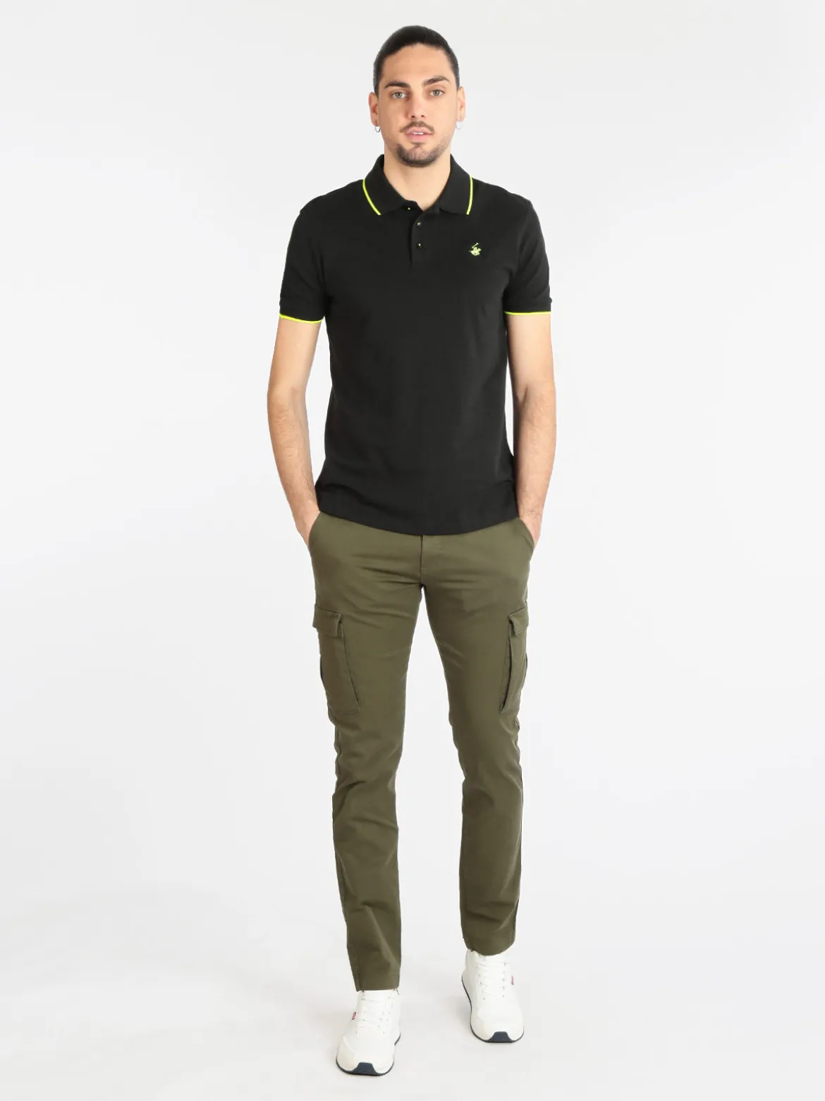 Johnny Looper Pantaloni cargo da uomo con tasconi