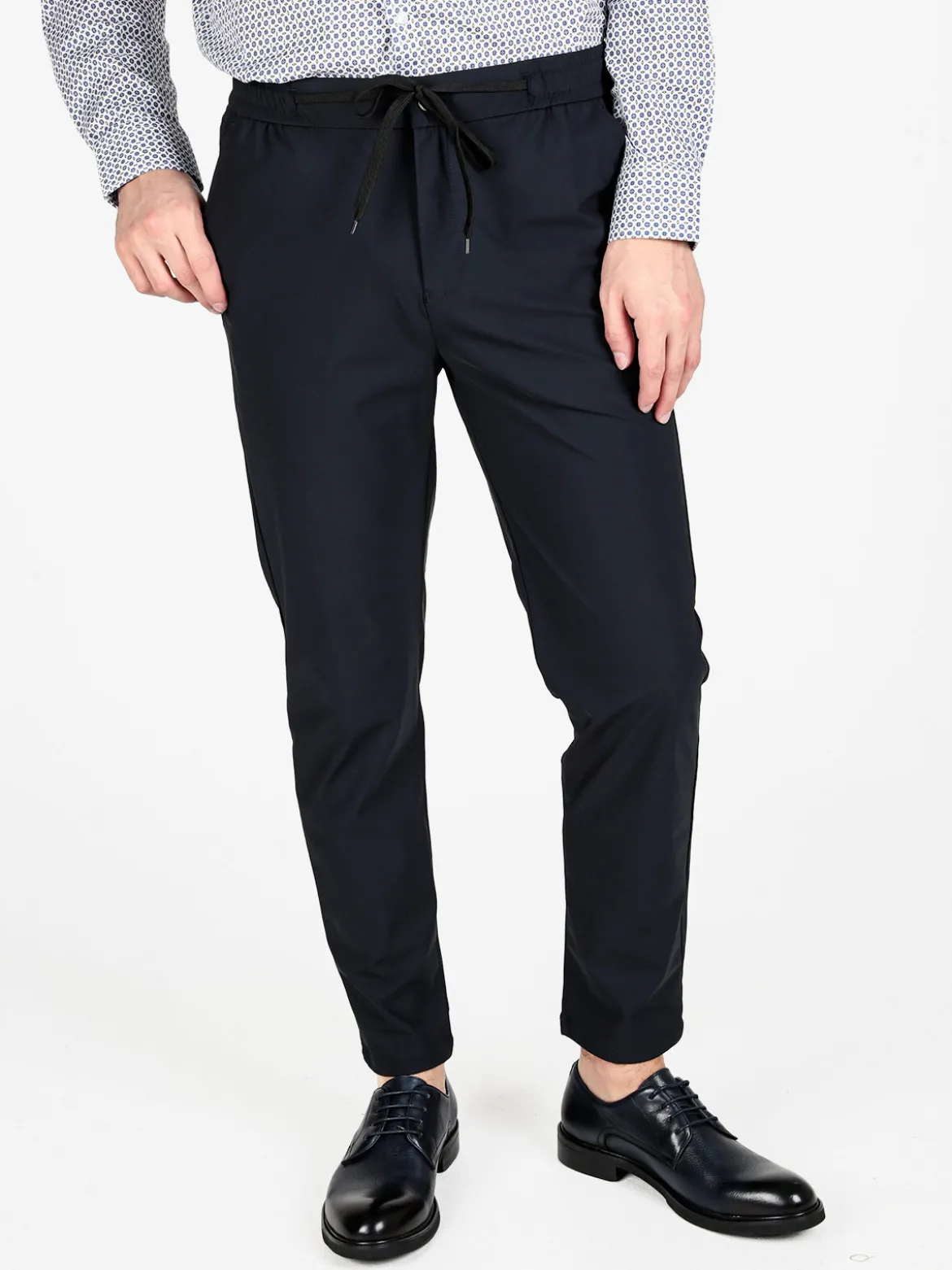 Johnny Looper Pantaloni casual da uomo con coulisse in tessuto tecnico