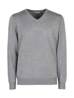 Johnny Looper Pullover da uomo in maglia con scollo a V