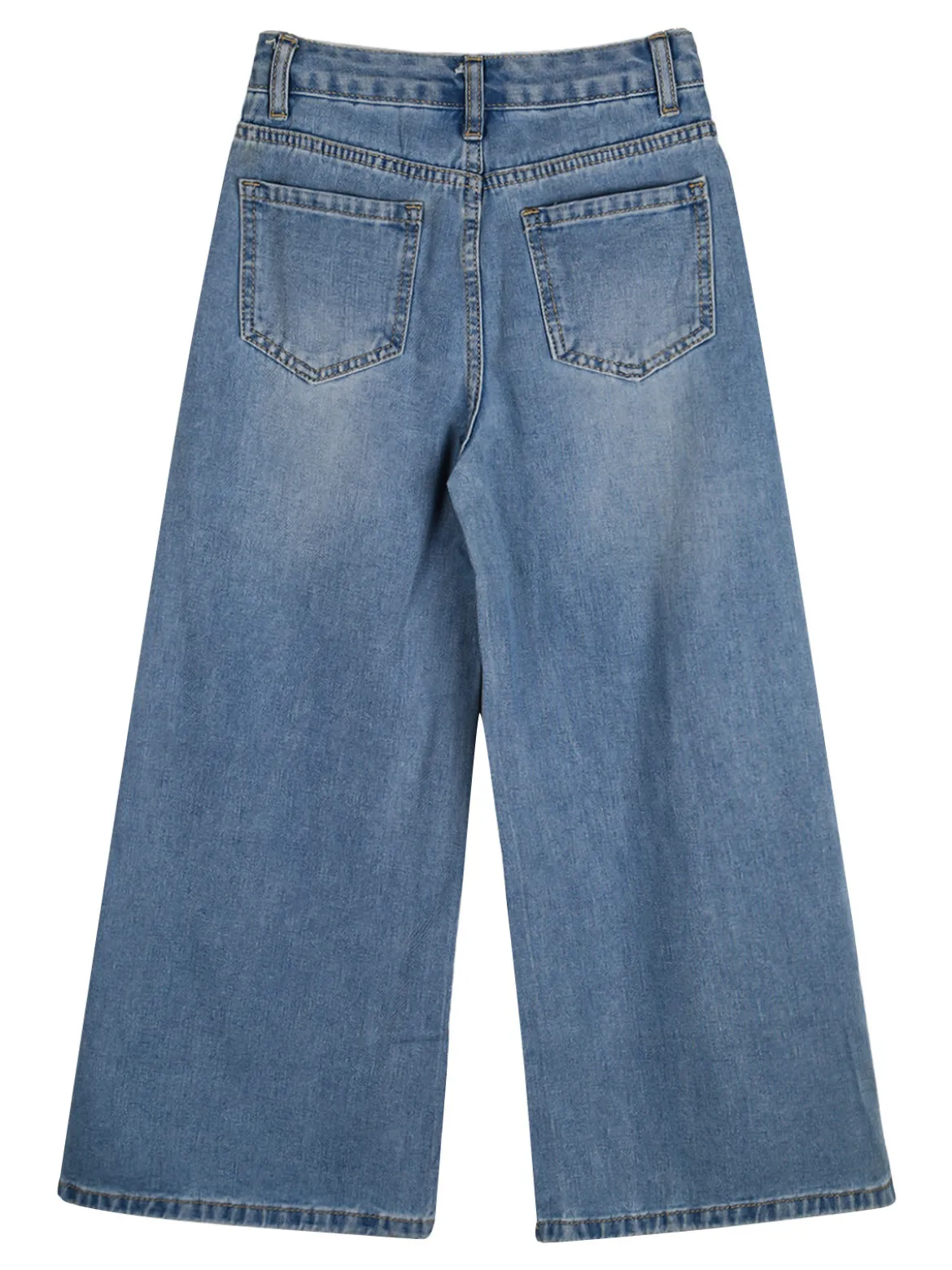 J Y Jeans baggy da bambina con strappi e strass - jeans