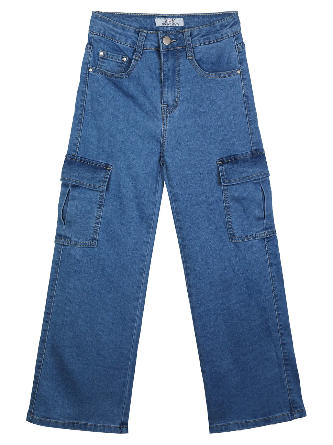 J Y Jeans cargo da ragazza a gamba dritta
