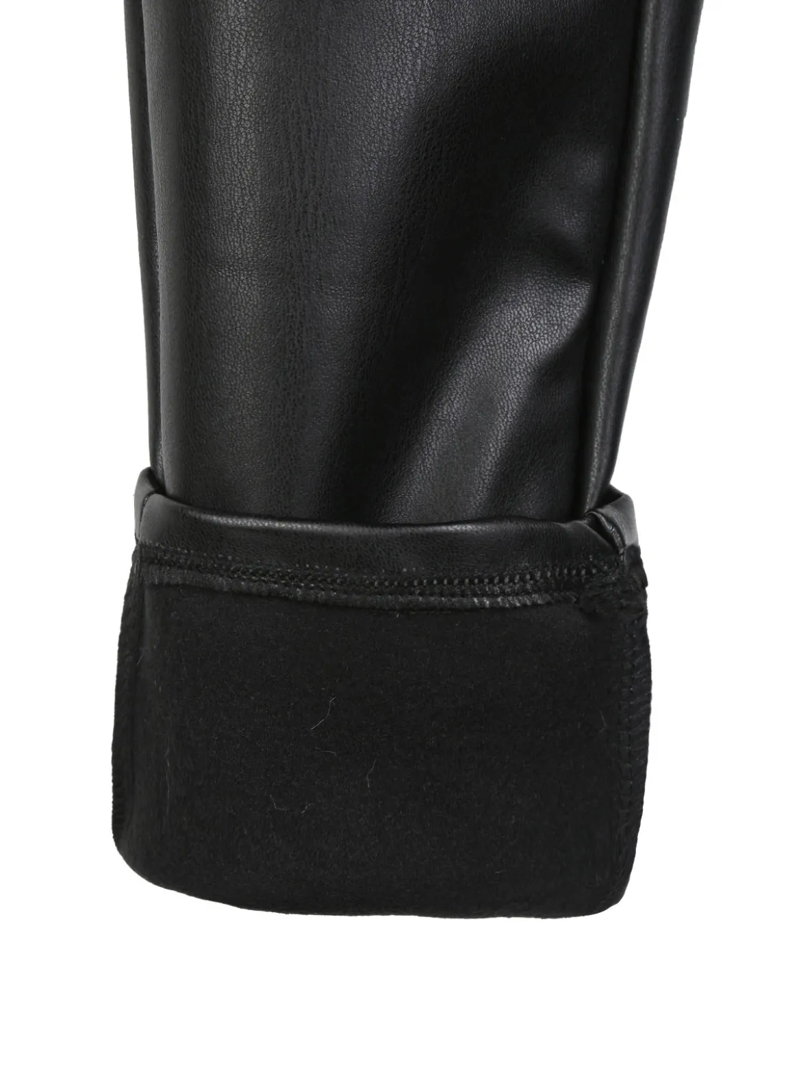 J Y Pantaloni da bambina in ecopelle con cintura