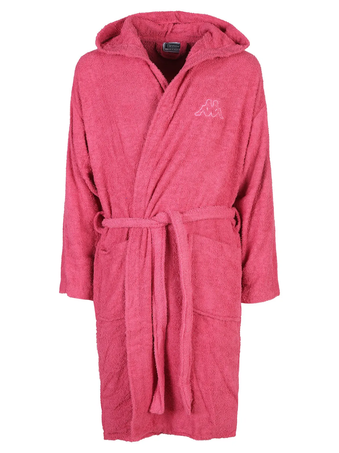 Kappa Accappatoio unisex in spugna con cappuccio - fucsia