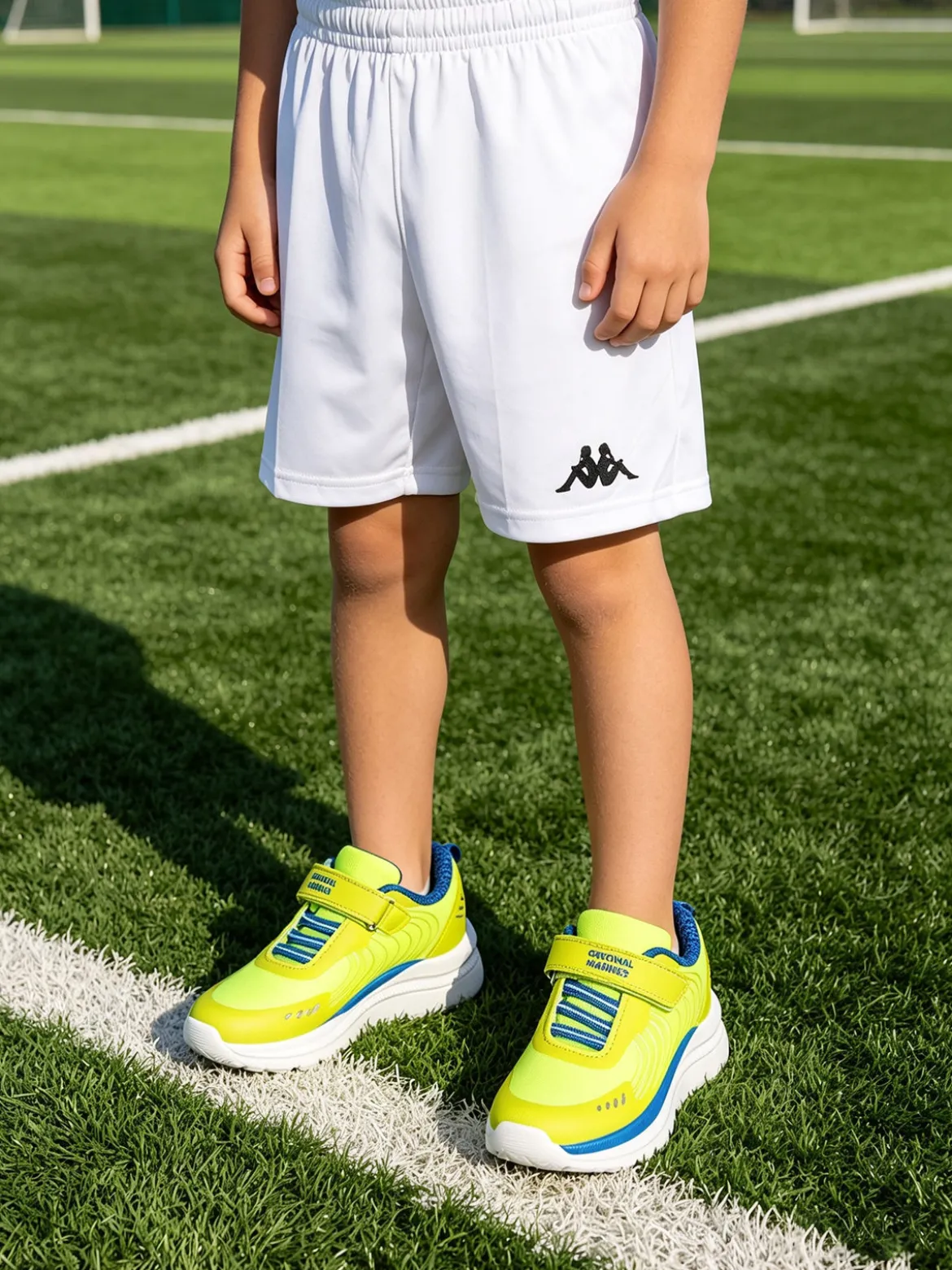 Kappa Bermuda sportivi da ragazzo logo - bianco
