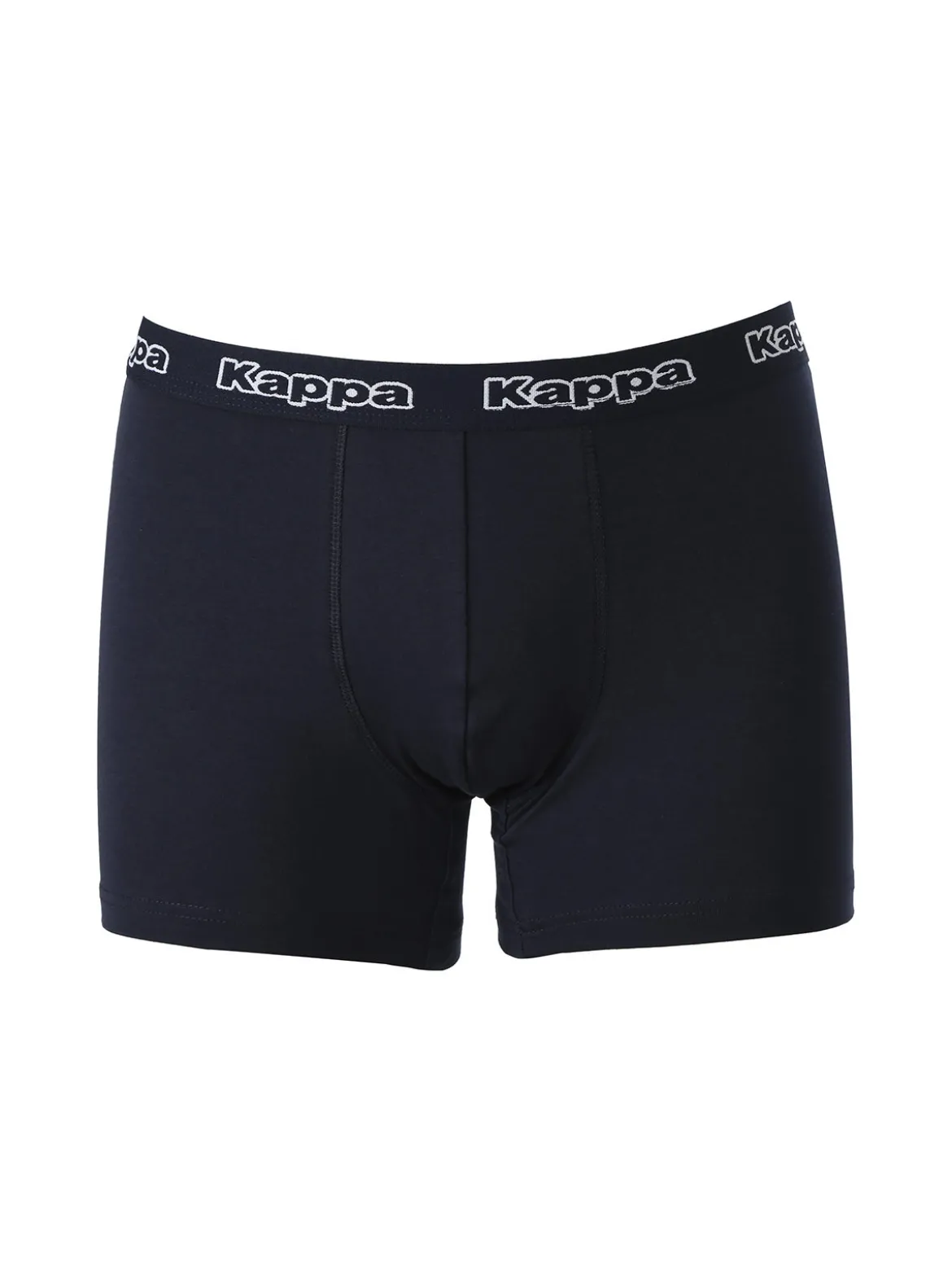 Kappa Boxer da uomo in cotone con scritta - blu scuro