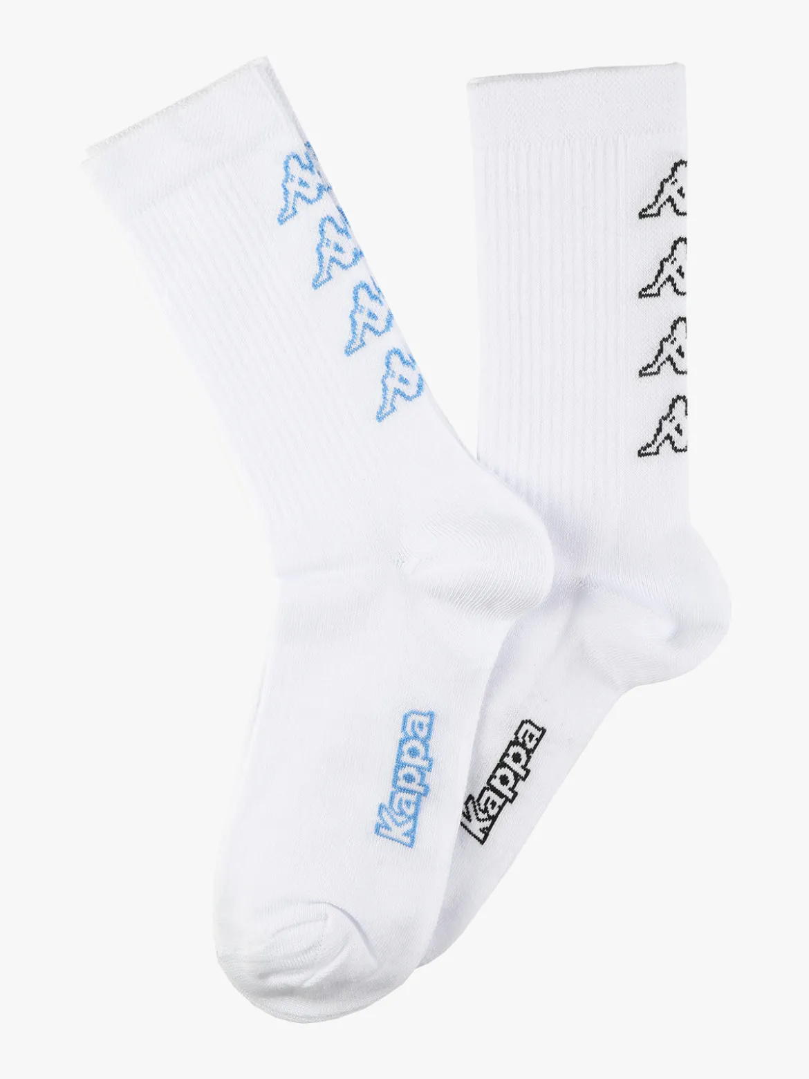 Kappa Calze corte in cotone uomo con logo. Confezione da 2 paia