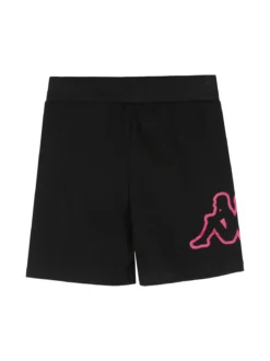 Kappa Completo corto da bambina in cotone con t-shirt e shorts - turchese
