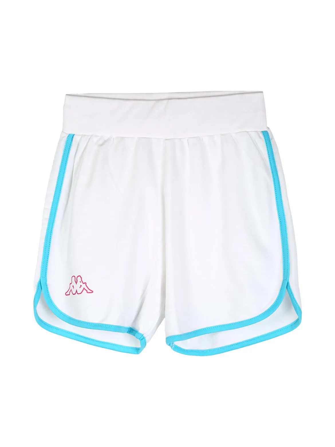 Kappa Completo corto da ragazza in cotone con t-shirt cropped e shorts - turchese