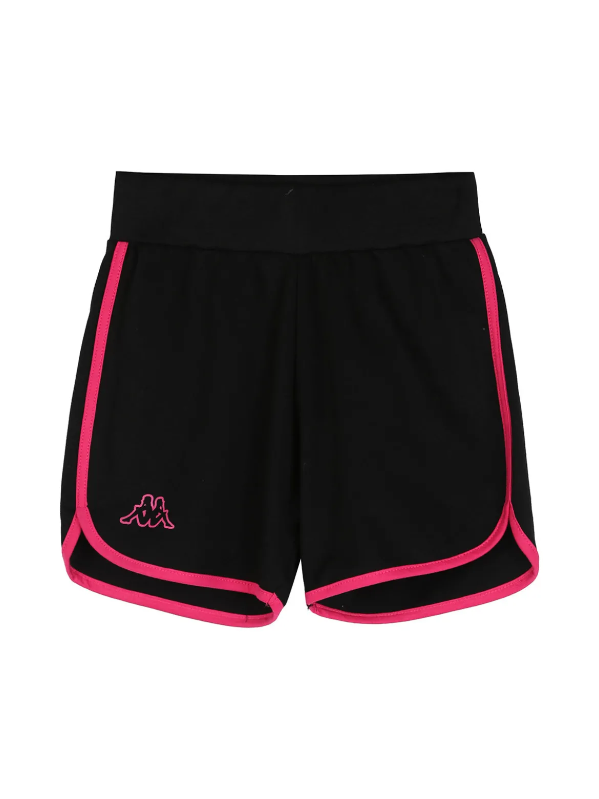 Kappa Completo corto da ragazza in cotone con t-shirt cropped e shorts - bianco