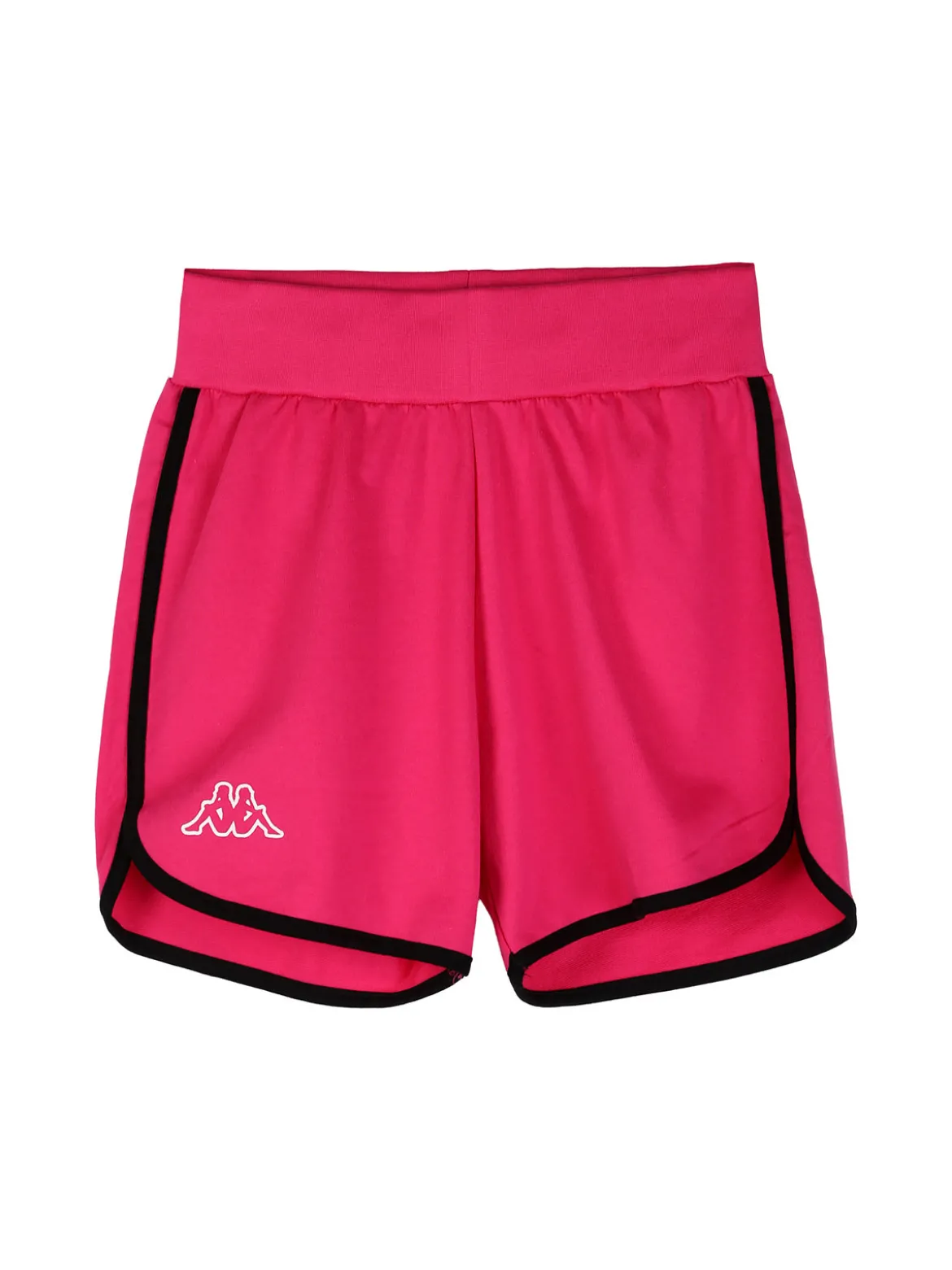 Kappa Completo corto da ragazza in cotone con t-shirt cropped e shorts - nero