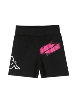 Kappa Completo corto da ragazza in cotone con t-shirt e shorts - bianco