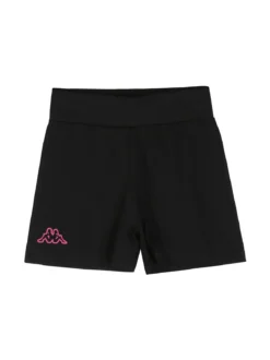 Kappa Completo corto da ragazza in cotone con t-shirt mimetica e shorts - giallo