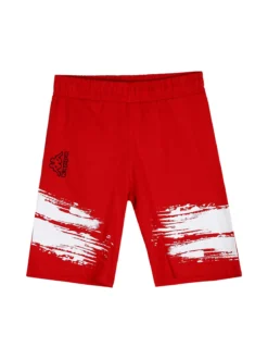 Kappa Completo corto in cotone da bambino con t-shirt e bermuda - bianco