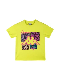 Kappa Completo corto 2 pezzi in cotone da bambina con t-shirt e shorts