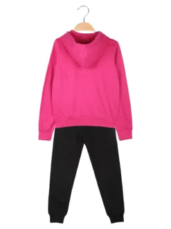 Kappa Completo da bambina 2 pezzi con cappuccio - fucsia