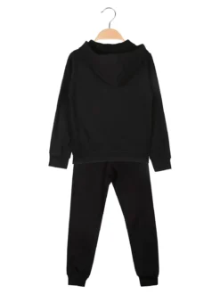 Kappa Completo da ragazza 2 pezzi con cappuccio - nero