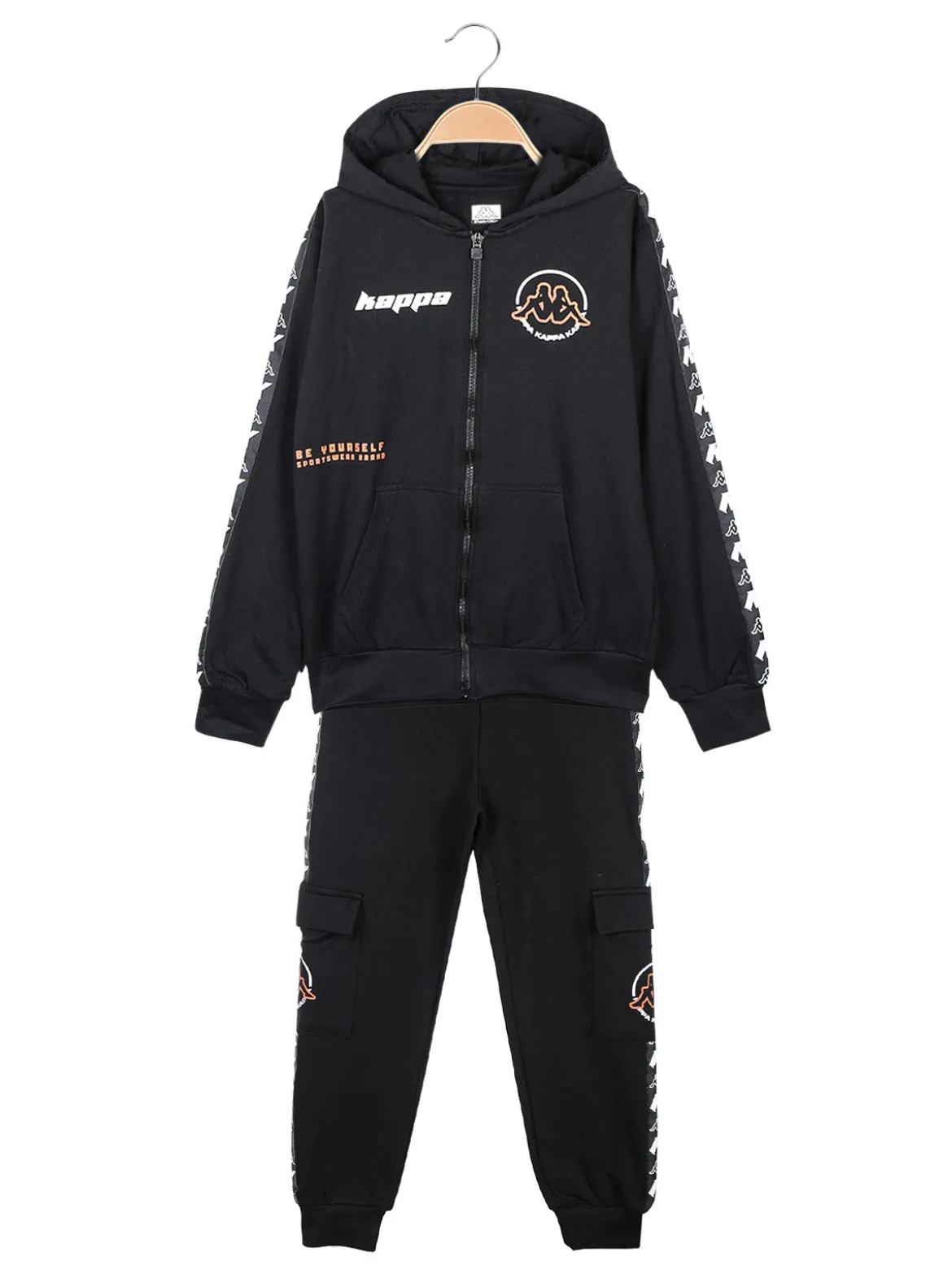 Kappa Completo tuta da bambino con cappuccio e zip