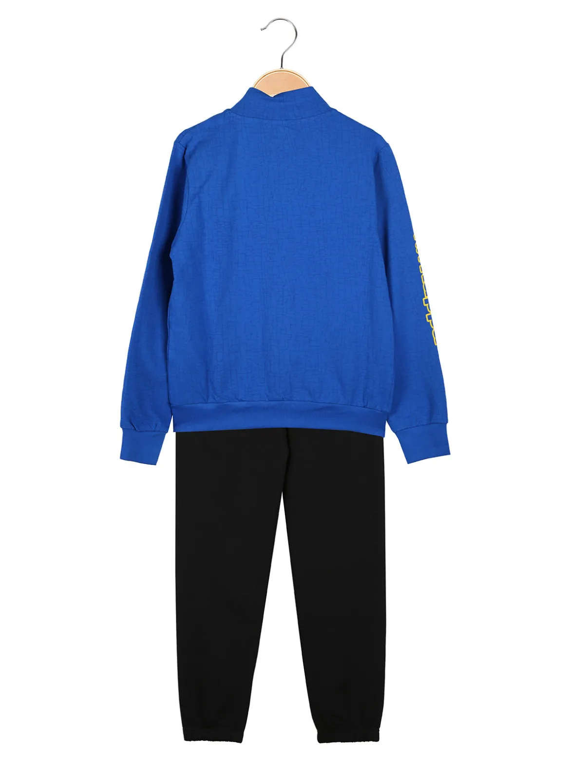 Kappa Completo tuta da ragazzo 2 pezzi full zip in cotone - blu