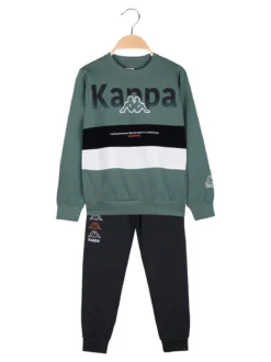 Kappa Completo tuta girocollo da bambino - oliva