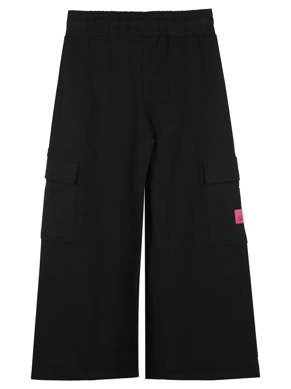 Kappa Completo tuta 2 pezzi da ragazza con cappuccio e pantaloni cargo a gamba larga - fucsia