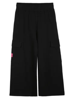 Kappa Completo tuta 2 pezzi da ragazza con cappuccio e pantaloni cargo a gamba larga - fucsia