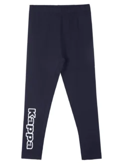 Kappa Leggings sportivo da bambina con logo - blu scuro