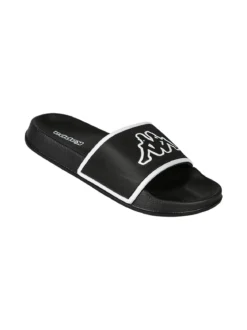 Kappa LOGO FLIP Ciabatte da bambini a fascia con logo - nero