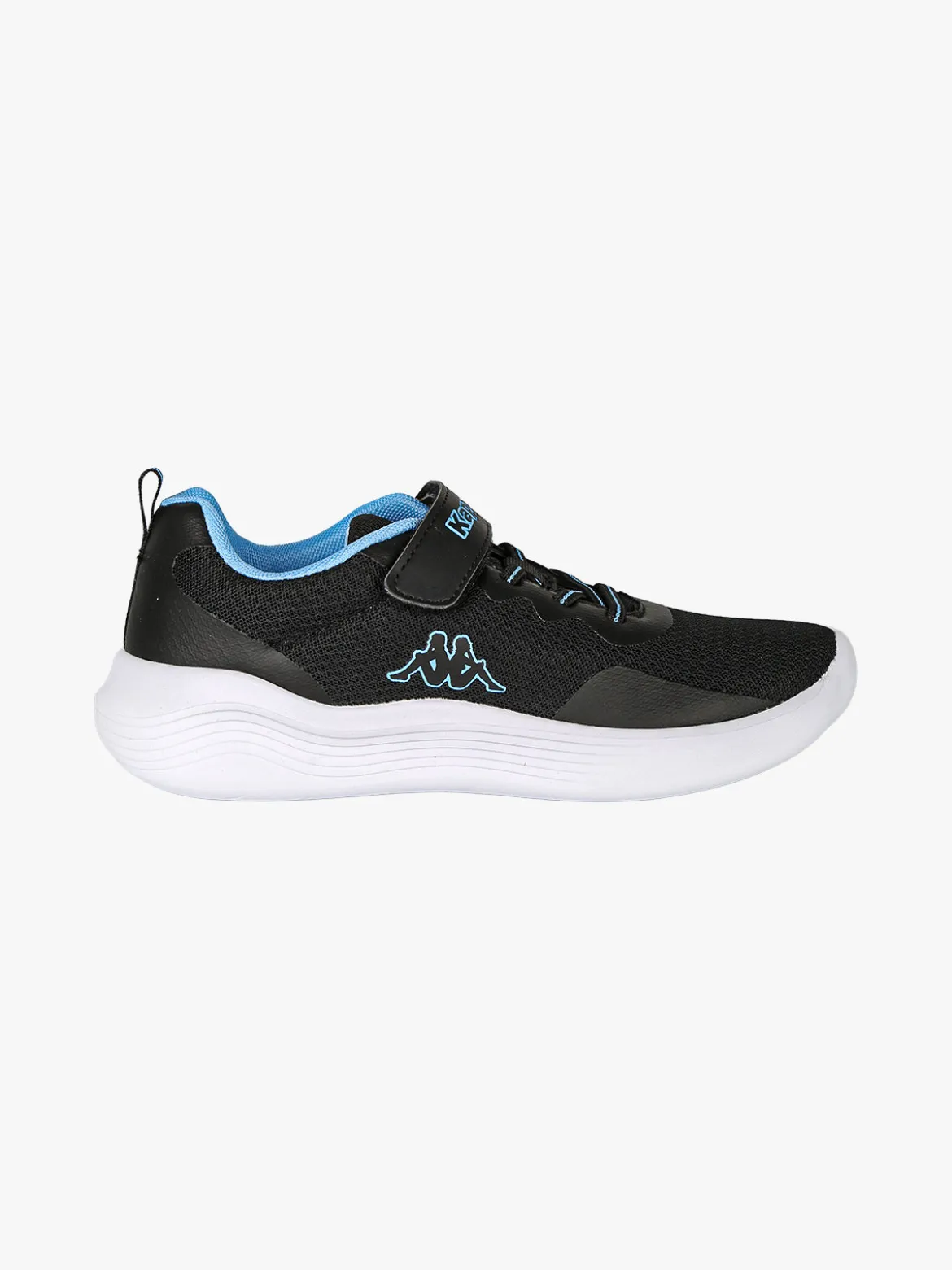 Kappa LOGO KOFY Sneakers sportive da ragazzo in mesh con chiusura a strappo - nero