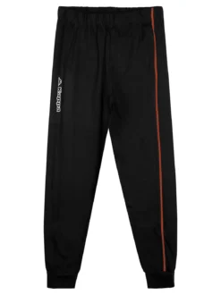 Kappa Pigiama lungo da ragazzo in cotone con logo - nero
