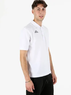 Kappa Polo da uomo a maniche corte in cotone con logo
