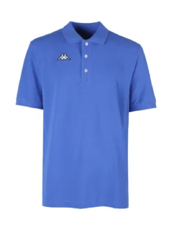 Kappa Polo da uomo a maniche corte in cotone con logo