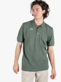 Kappa Polo da uomo in cotone a manica corta con logo