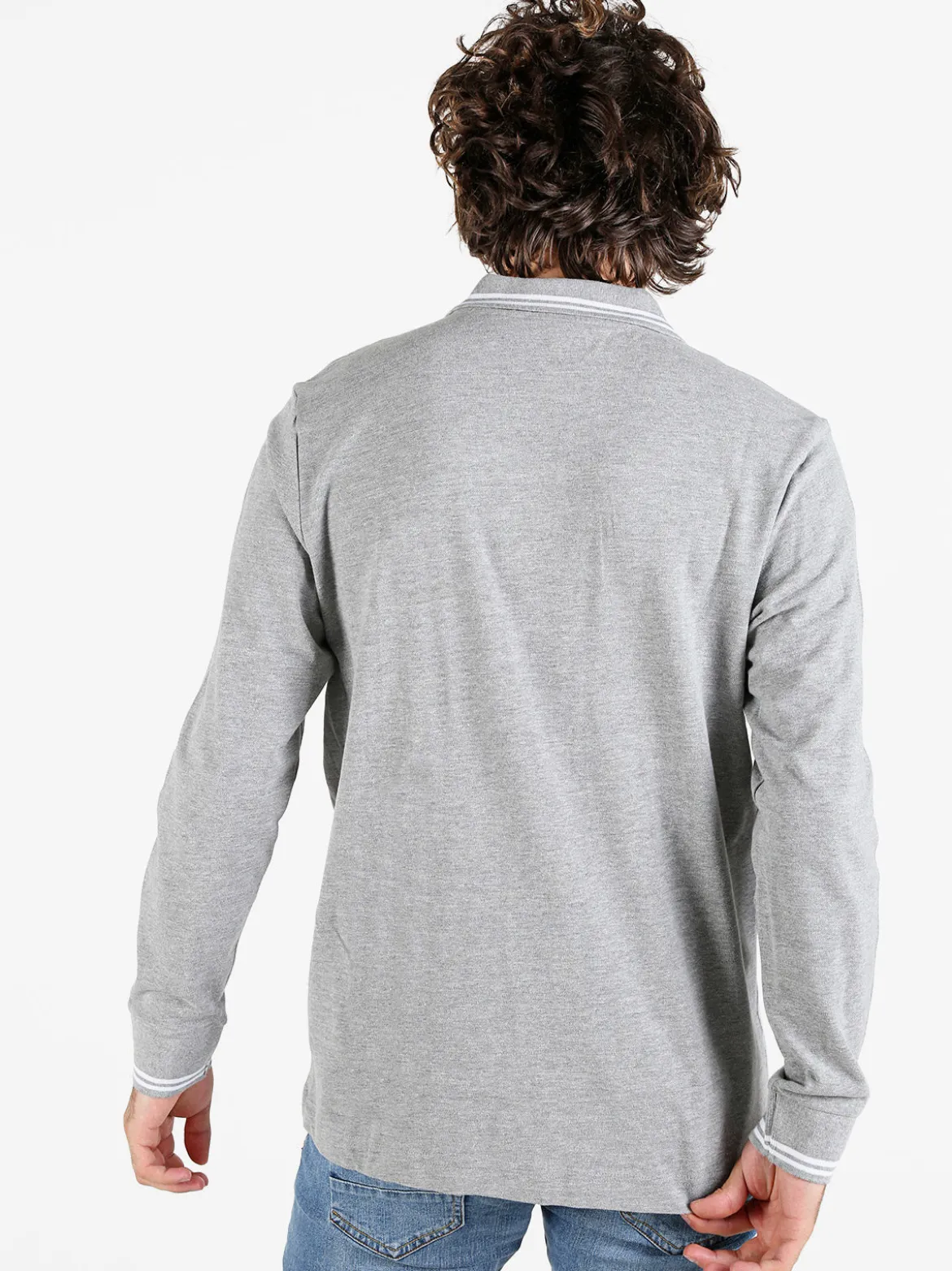Kappa Polo da uomo in cotone a maniche lunghe
