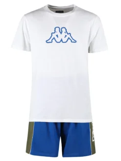 Kappa Set corto da uomo in cotone con t-shirt e bermuda in felpa